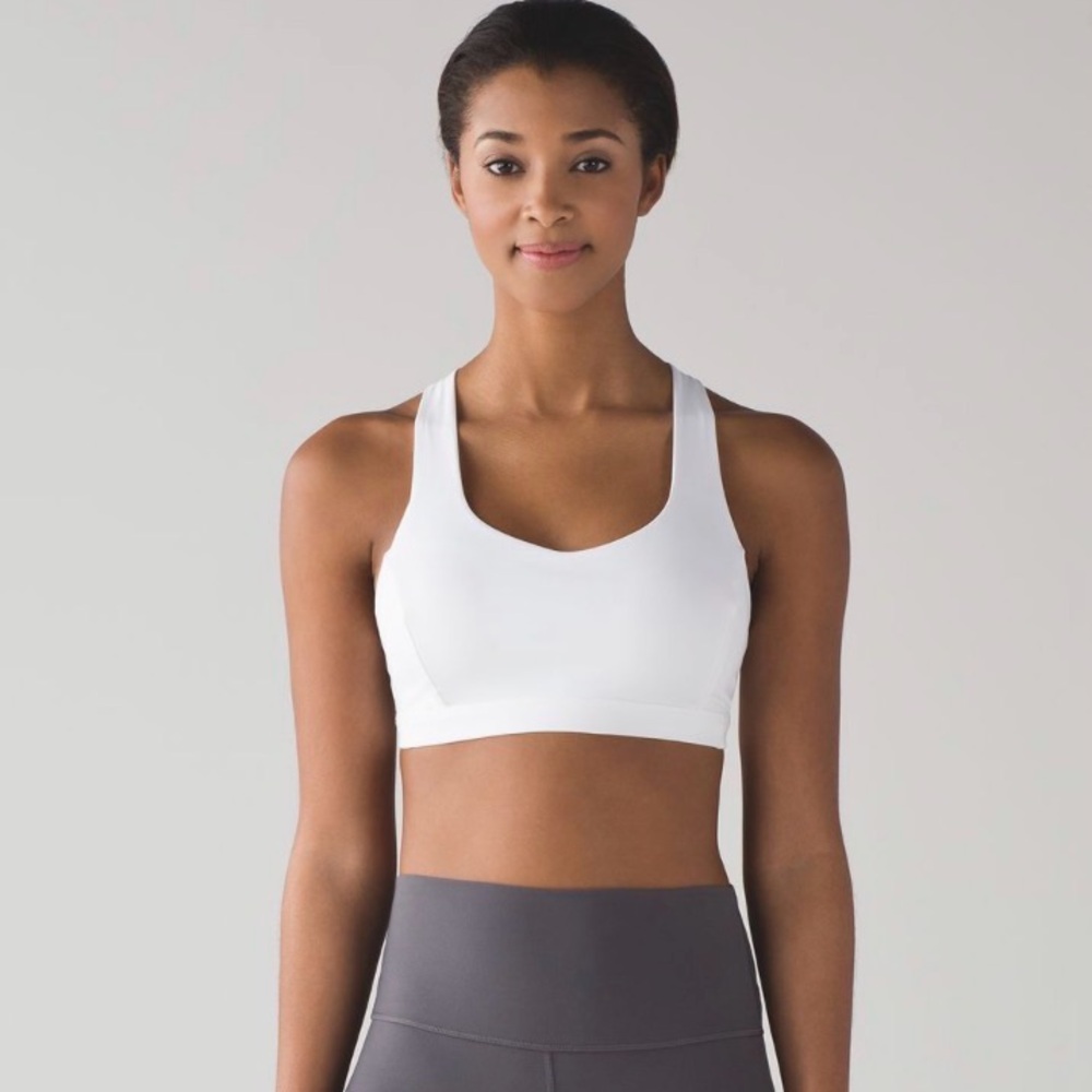 lululemon athletica White Racerback Sports Bra